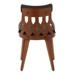 Dining Chairs-Kirkland's Home Charcoal Lattice Back 2-Pc. Dining Chair Set Gray