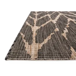 Outdoor Rugs-Kirkland's Home Charcoal Mocha Chevron Outdoor Area Rug, 7X10 Brown/Tan
