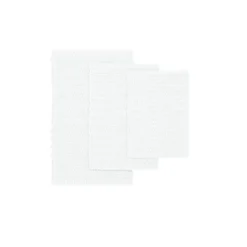 Bathroom Rugs-Kirkland's Home Chenille Chain Stitched Bath Mat, 40 In. White