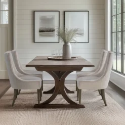 Dining Chairs-Kirkland's Home Chenille Curved Back Dining Chairs, Set Of 2 Ivory