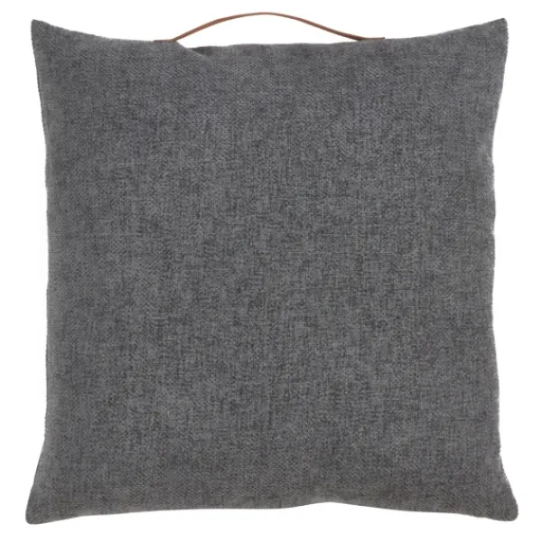 Pillows-Kirkland's Home Chenille Handle Pillow Gray