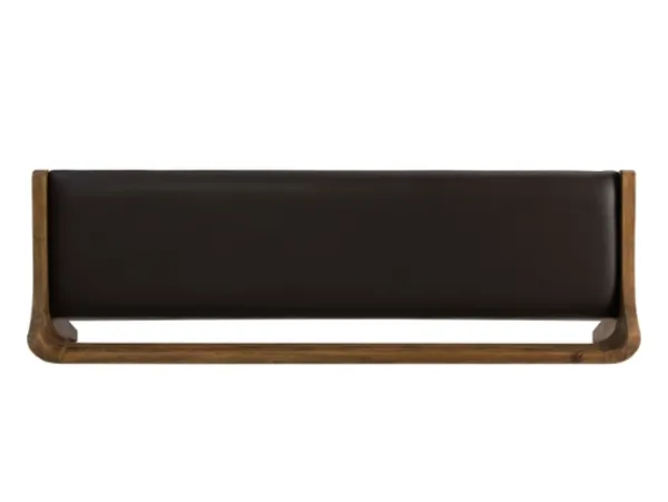 Benches & Ottomans-Kirkland's Home Chestnut Acacia Wood Cushioned Bench Brown