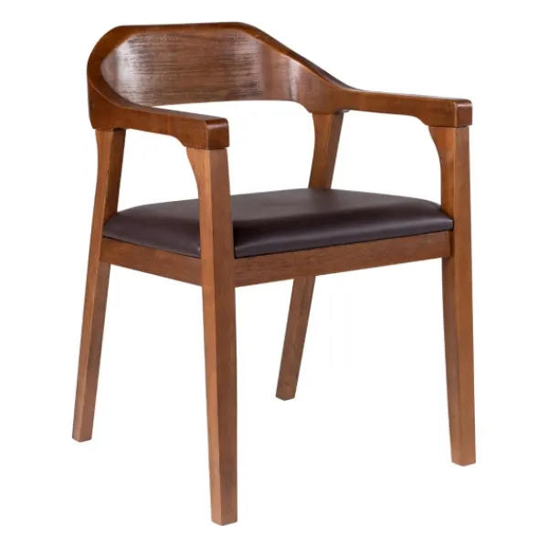 Dining Chairs-Kirkland's Home Chestnut Acacia Wood Dining Chair Brown
