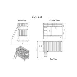 Beds & Headboards-Kirkland's Home Chestnut Pine Removable Twin Bunk Bed With Drawers