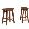 Bar Stools & Counter Height Stools-Kirkland's Home Chestnut Sonoma Saddle Counter Stools, Set Of 2 Brown