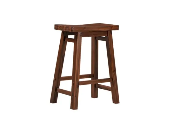Bar Stools & Counter Height Stools-Kirkland's Home Chestnut Sonoma Saddle Counter Stools, Set Of 2 Brown