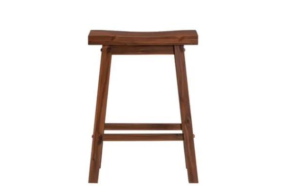 Bar Stools & Counter Height Stools-Kirkland's Home Chestnut Sonoma Saddle Counter Stools, Set Of 2 Brown