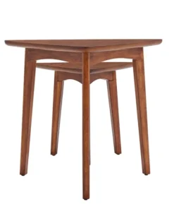 Accent & End Tables-Kirkland's Home Chestnut Wood Triangular Accent Tables, Set Of 2 Brown