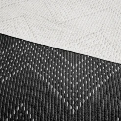Bedspreads & Coverlets-Kirkland's Home Chevron Full/Queen 3-Pc. Coverlet Set Black