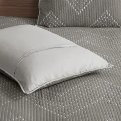 Bedspreads & Coverlets-Kirkland's Home Chevron Full/Queen 3-Pc. Coverlet Set Gray