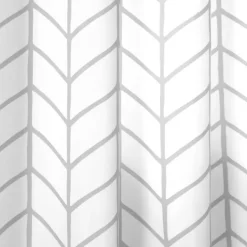 Curtains & Drapes-Kirkland's Home Chevron 2-Pc. Curtain Panel Set, 84 In. Gray