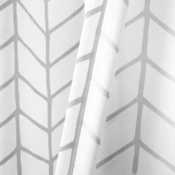 Curtains & Drapes-Kirkland's Home Chevron 2-Pc. Curtain Panel Set, 84 In. Gray