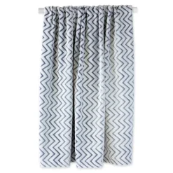 Blankets & Throws-Kirkland's Home Chevron Plush Throw Blue