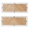 Wall Plaques-Kirkland's Home Chevron Wood Wall Plaques, Set Of 2 Brown