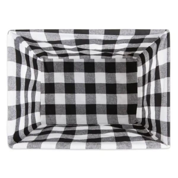 Baskets & Boxes-Kirkland's Home Chicken Wire And Buffalo Check Baskets, Set Of 3 Black/White