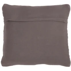 Pillows-Kirkland's Home Chindi Woven Jute Throw Pillow Brown