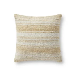 Pillows-Kirkland's Home Chris Loves Julia X Loloi Gold Anderson Pillow Gold/Ivory