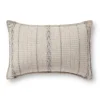 Pillows-Kirkland's Home Chris Loves Julia X Loloi Striped Athena Pillow Ivory/Black