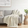 Blankets & Throws-Kirkland's Home Chunky Double Knit Cozy Throw Ivory