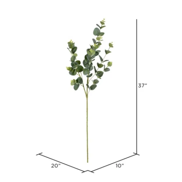 Stems & Bouquets-Kirkland's Home Cinerea Eucalyptus Leaf Stems, Set Of 4 Green