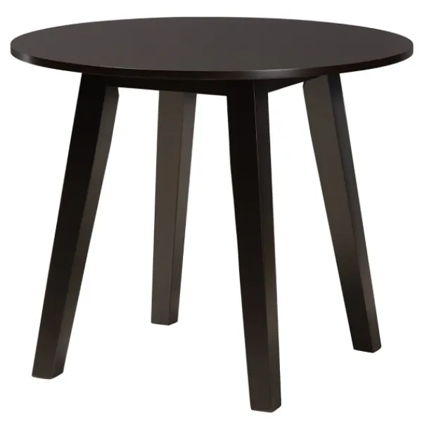 Dining Sets-Kirkland's Home Classic Black Round Wood 5-Pc. Dining Set Gray