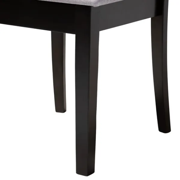 Dining Sets-Kirkland's Home Classic Black Round Wood 5-Pc. Dining Set Gray