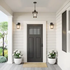 Outdoor Lighting-Kirkland's Home Classic Lantern Outdoor Sconce Black