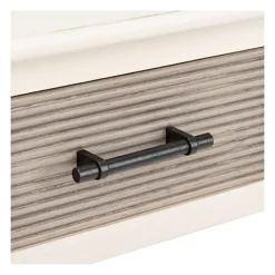 Accent & End Tables-Kirkland's Home Classic Ribbed Drawer Accent Table White