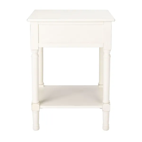 Accent & End Tables-Kirkland's Home Classic Ribbed Drawer Accent Table White