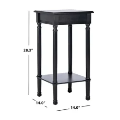 Accent & End Tables-Kirkland's Home Classic Tegan Square Accent Table Black