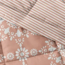 Comforters-Kirkland's Home Clay Daisy Medallion King 3-Pc. Comforter Set Orange