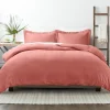 Duvets-Kirkland's Home Clay Solid 3-Pc. King Duvet Cover Set Orange