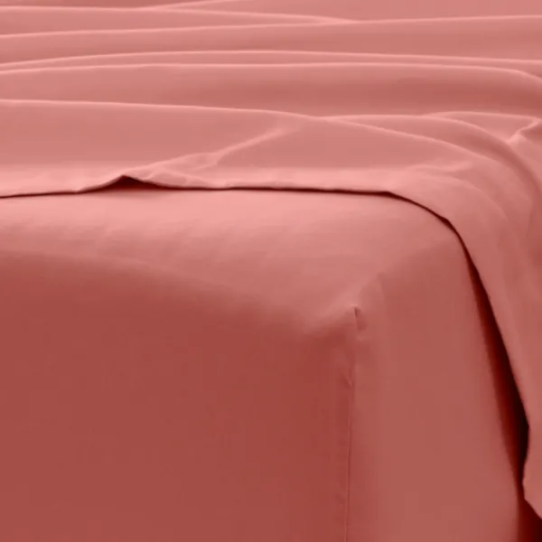 Bed Sheets-Kirkland's Home Clay Solid 6-Pc. Queen Sheet Set Orange