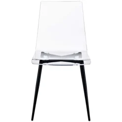 Dining Chairs-Kirkland's Home Clear And Black Modern Dining Chairs, Set Of 2 Black/Clear