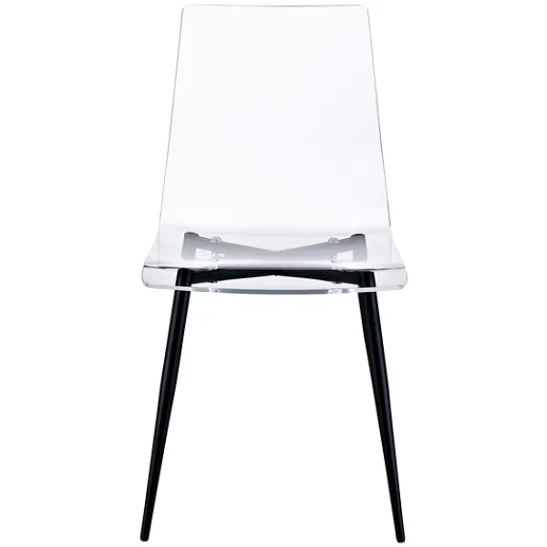 Dining Chairs-Kirkland's Home Clear And Black Modern Dining Chairs, Set Of 2 Black/Clear
