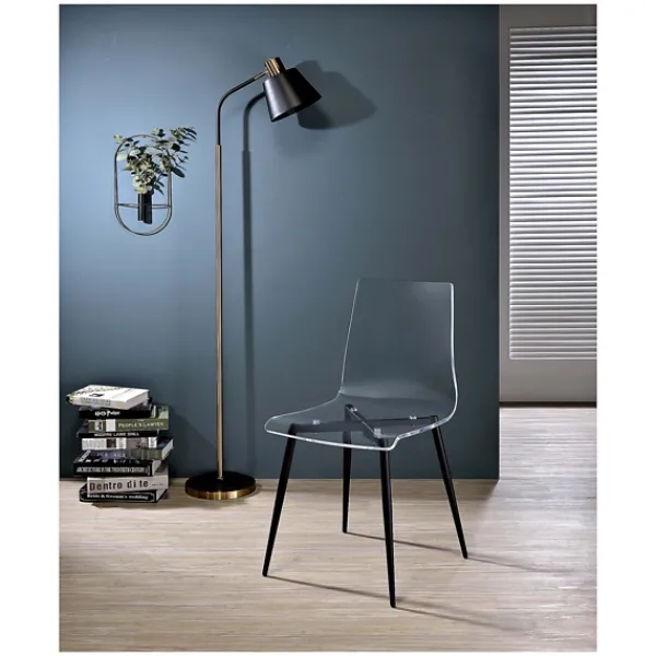 Dining Chairs-Kirkland's Home Clear And Black Modern Dining Chairs, Set Of 2 Black/Clear