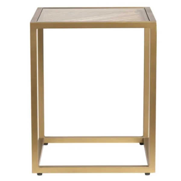 Accent & End Tables-Kirkland's Home Clear Glass Top Metal Base Accent Table Gold