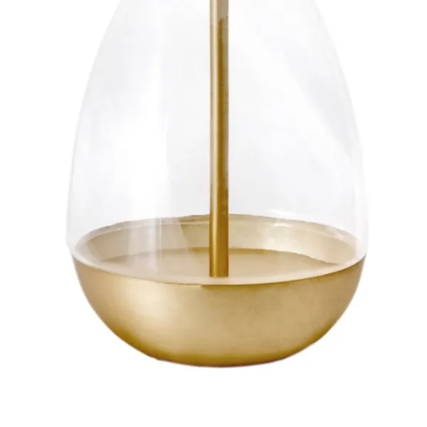Table Lamps-Kirkland's Home Clear Gold Dipped Glass Table Lamp White
