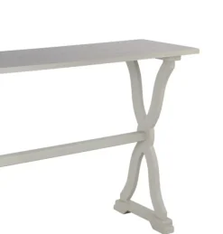 Console Tables-Kirkland's Home Cloud Hourglass Console Table Gray