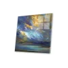 Wall Plaques-Kirkland's Home Coastal Clouds Print On Acrylic Glass Blue