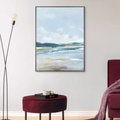 Canvas Art-Kirkland's Home Coastal Mountains Ii Framed Canvas Art Print Blue