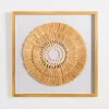 Wall Plaques-Kirkland's Home Coastal Shell Shadowbox Framed Wall Plaque Tan/White