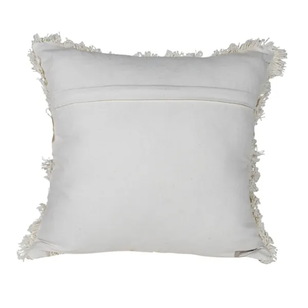 Pillows-Kirkland's Home Coffee Brown Textured Stripe Throw Pillow White/Brown