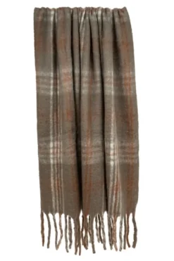 Blankets & Throws-Kirkland's Home Coffee Hand Loomed Throw With Tassels Brown