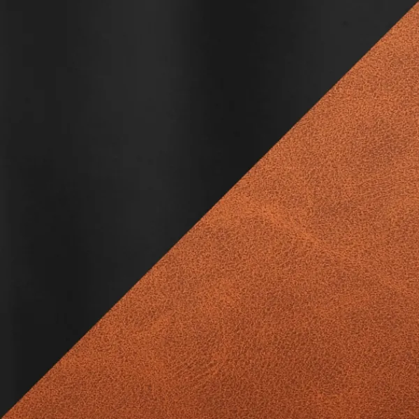 Dining Chairs-Kirkland's Home Cognac Vegan Leather Dining Chairs, Set Of 2 Brown