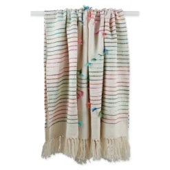 Blankets & Throws-Kirkland's Home Color Diamond Cut Throw Multi