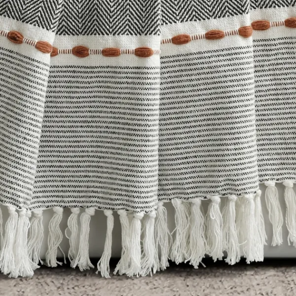 Blankets & Throws-Kirkland's Home Color Herringbone Stripe Throw Multi