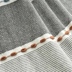 Blankets & Throws-Kirkland's Home Color Herringbone Stripe Throw Multi