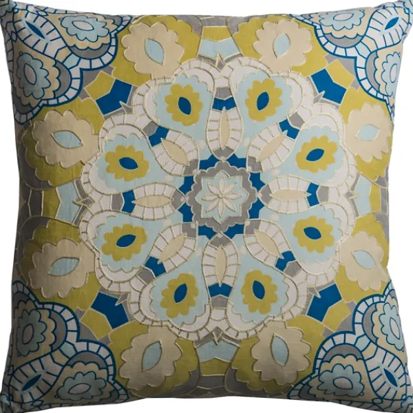 Pillows-Kirkland's Home Color Medallion Pillow Multi