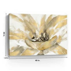 Canvas Art-Kirkland's Home Concerto Luxe Giclee Canvas Art Print Yellow/White
